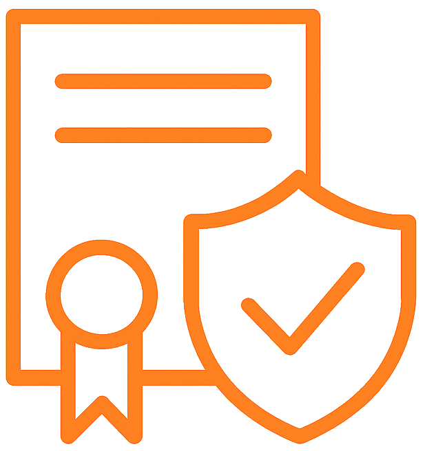 Icon of a certificate