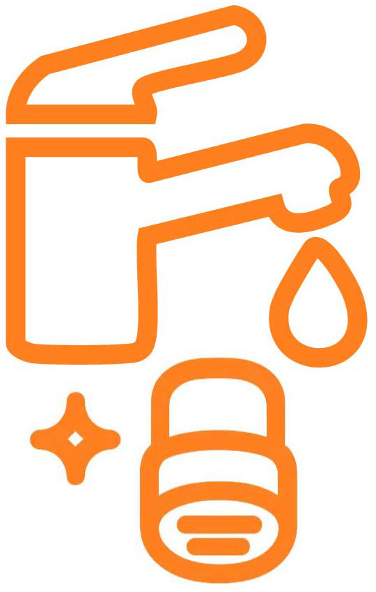 Icon of a tap and filter